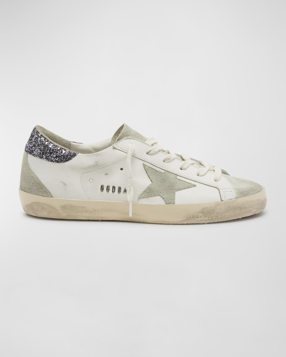 Golden Goose Superstar Mixed Leather Low-Top Sneakers | Neiman Marcus
