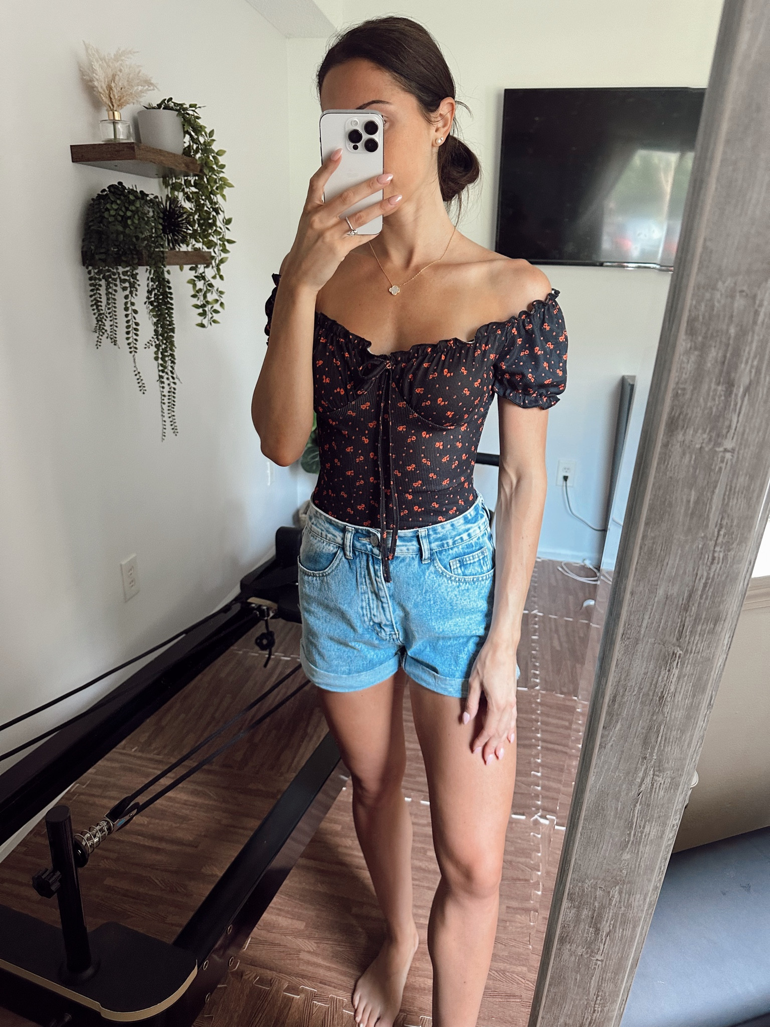 SHEIN summer fit. Loving this bodysuit with the jean shorts for summer ☀️

#LTKSeasonal #LTKFindsUnder50 #LTKStyleTip