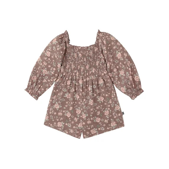 Modern Moments by Gerber Toddler Girl Smocked Romper, Sizes 12 Months - 5T | Walmart (US)