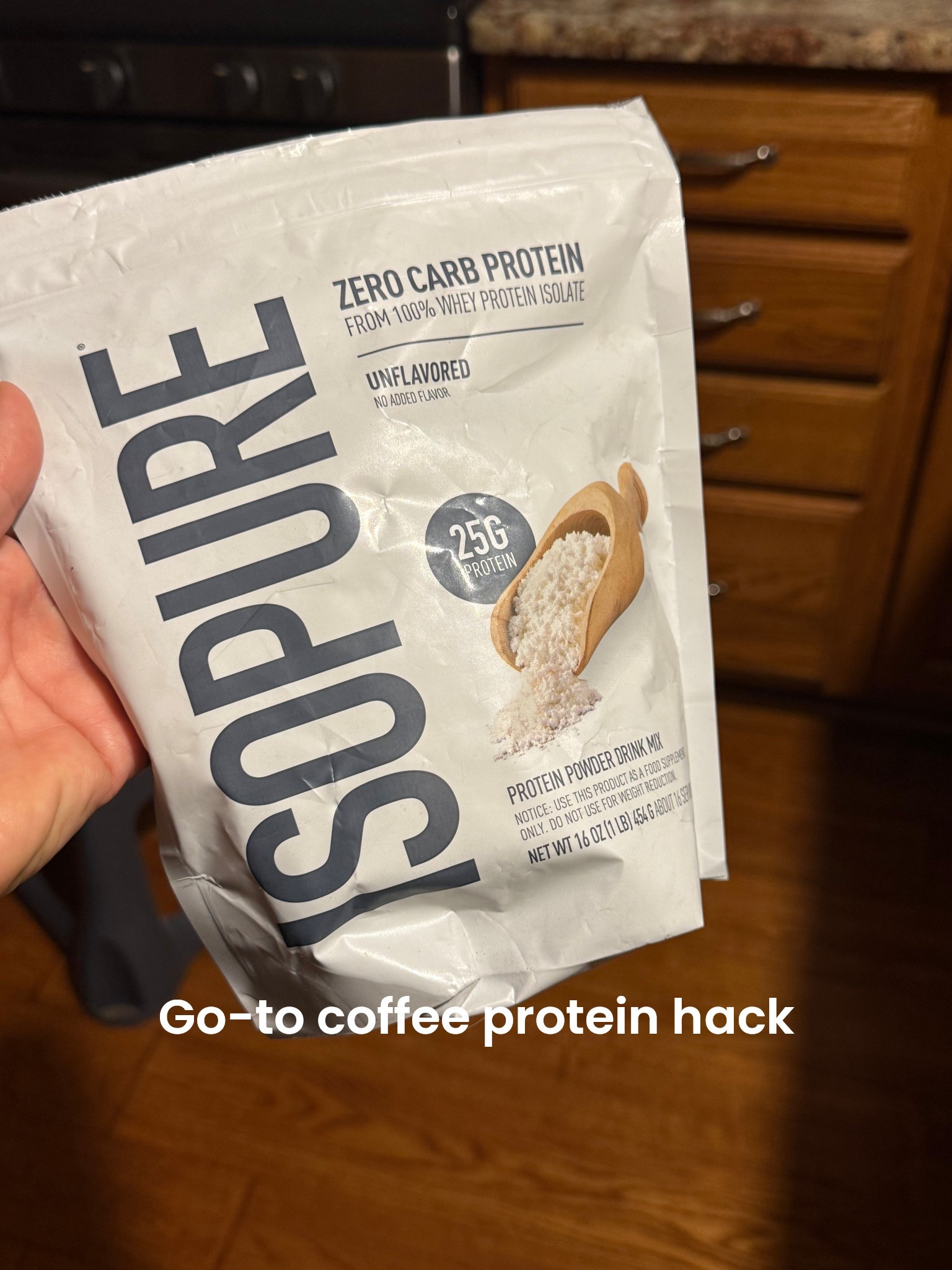 One scoop of this in my coffee every morning has been a great kick off to my protein goals each day. It melts right away, zero flavor and 25 grams of protein! #protein #proteinhack #morningcoffee 

#LTKActive #LTKfitnessgoals #LTKmomlife