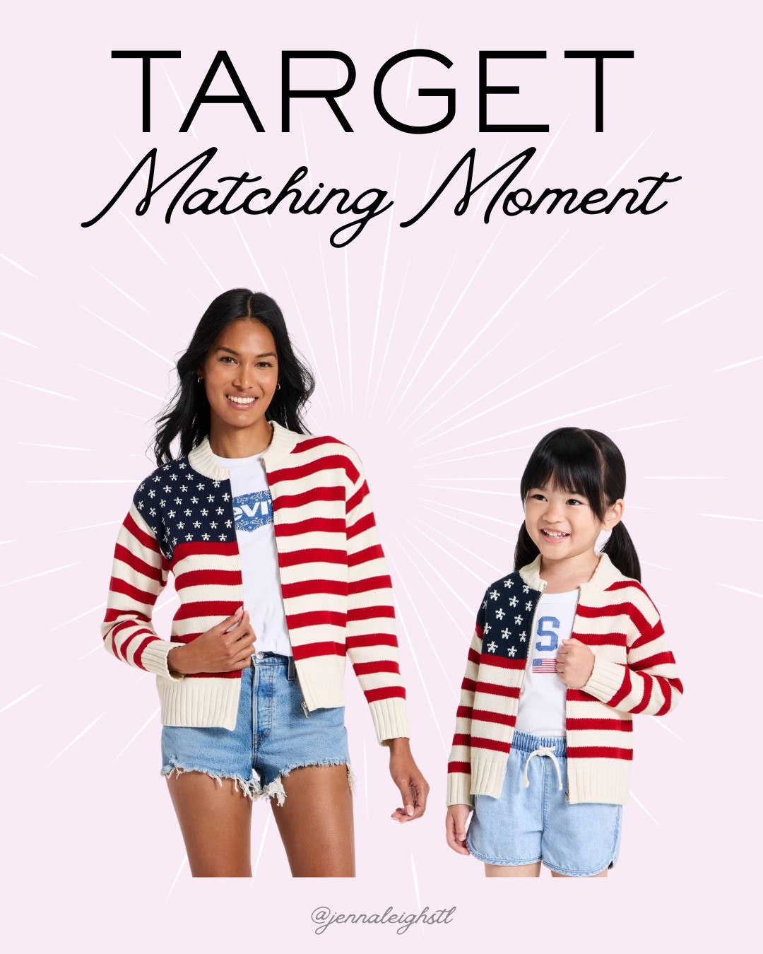 Matching moment alert. I shared the toddler Americana cardigan before, but now Target has an adult version too. 

 #LTKmomlife #LTKSeasonal #LTKKids