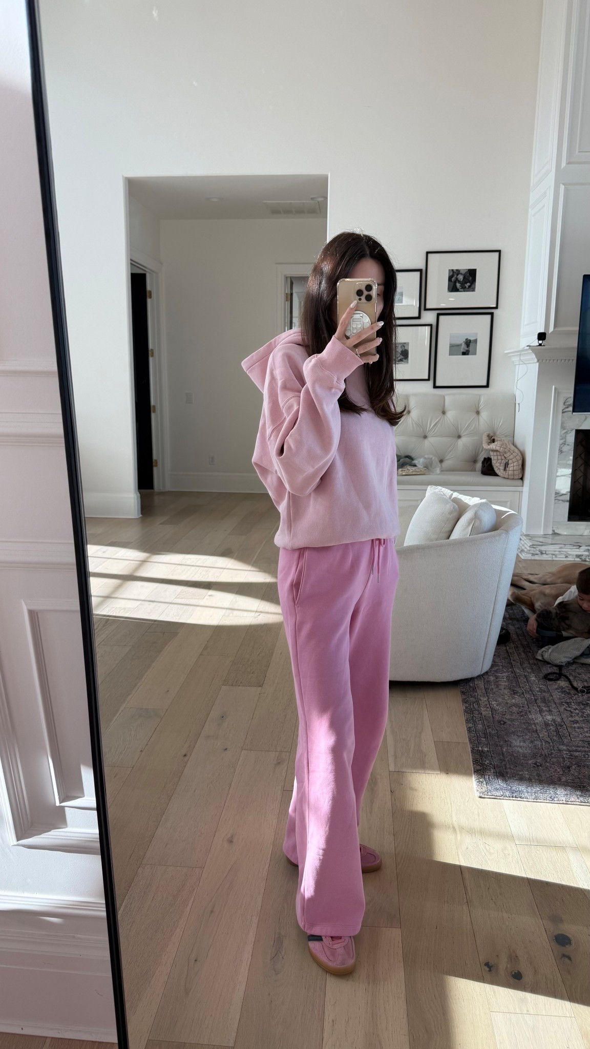 Loving these new pink sweats from @abercrombie 💖 wearing size XS in pants & medium in hoodie 

#LTKSeasonal #LTKootd #LTKgrwm