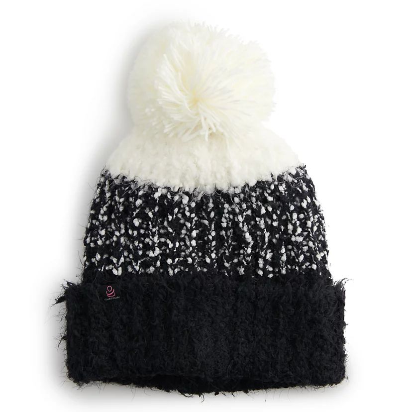 Women's Cuddl Duds® Knit Ombre Cuffed Pom Hat | Kohl's