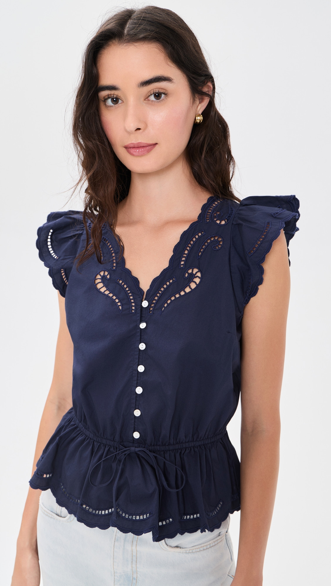 RAILS Sandi Top Navy XL | Shopbop