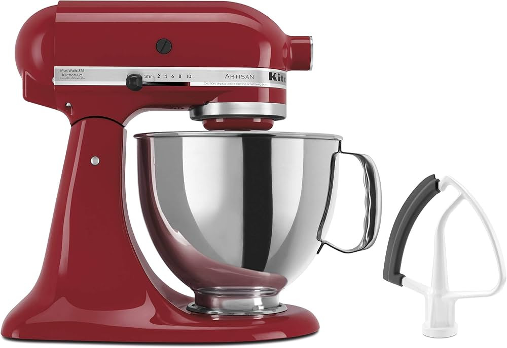 KitchenAid KSM150FEER Value Bundle Artisan 5 Quart Stand Mixer, Empire Red | Amazon (US)