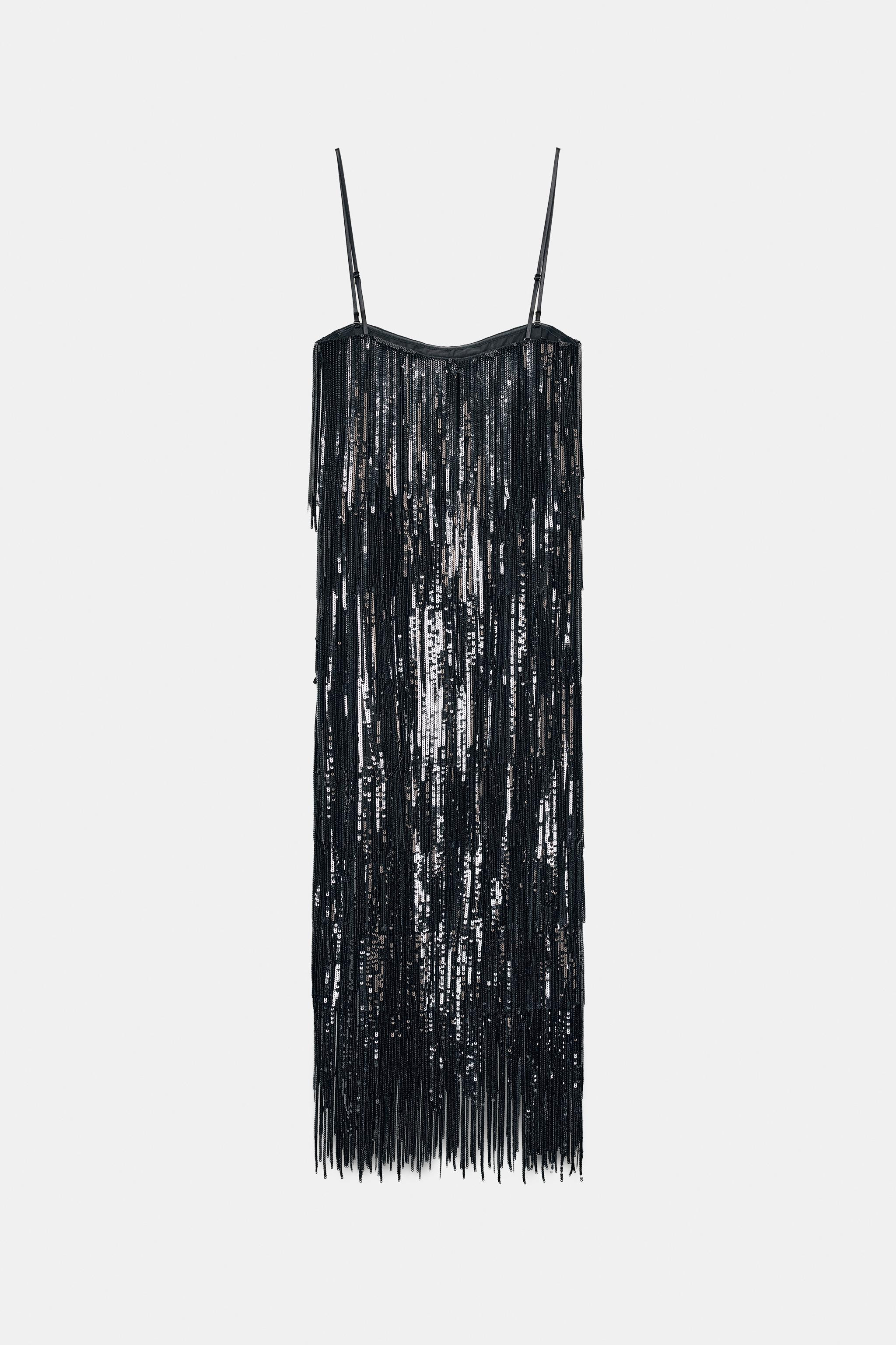 SEQUIN FRINGE DRESS ZW COLLECTION LIMITED EDITION | Zara US