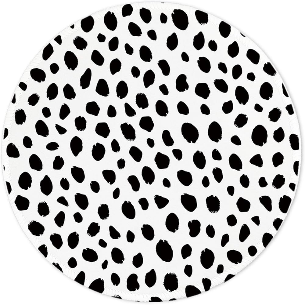 Boutilon Round Mouse Pad Non-Slip Rubber Base Mousepad with Stitched Edge Washable Small Mouse Ma... | Amazon (US)