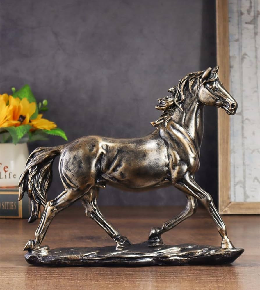 Horse Resin Statue,Home Animal Decor,Horse Art Figurine Decorative Sculpture,for Home Office Deco... | Amazon (US)