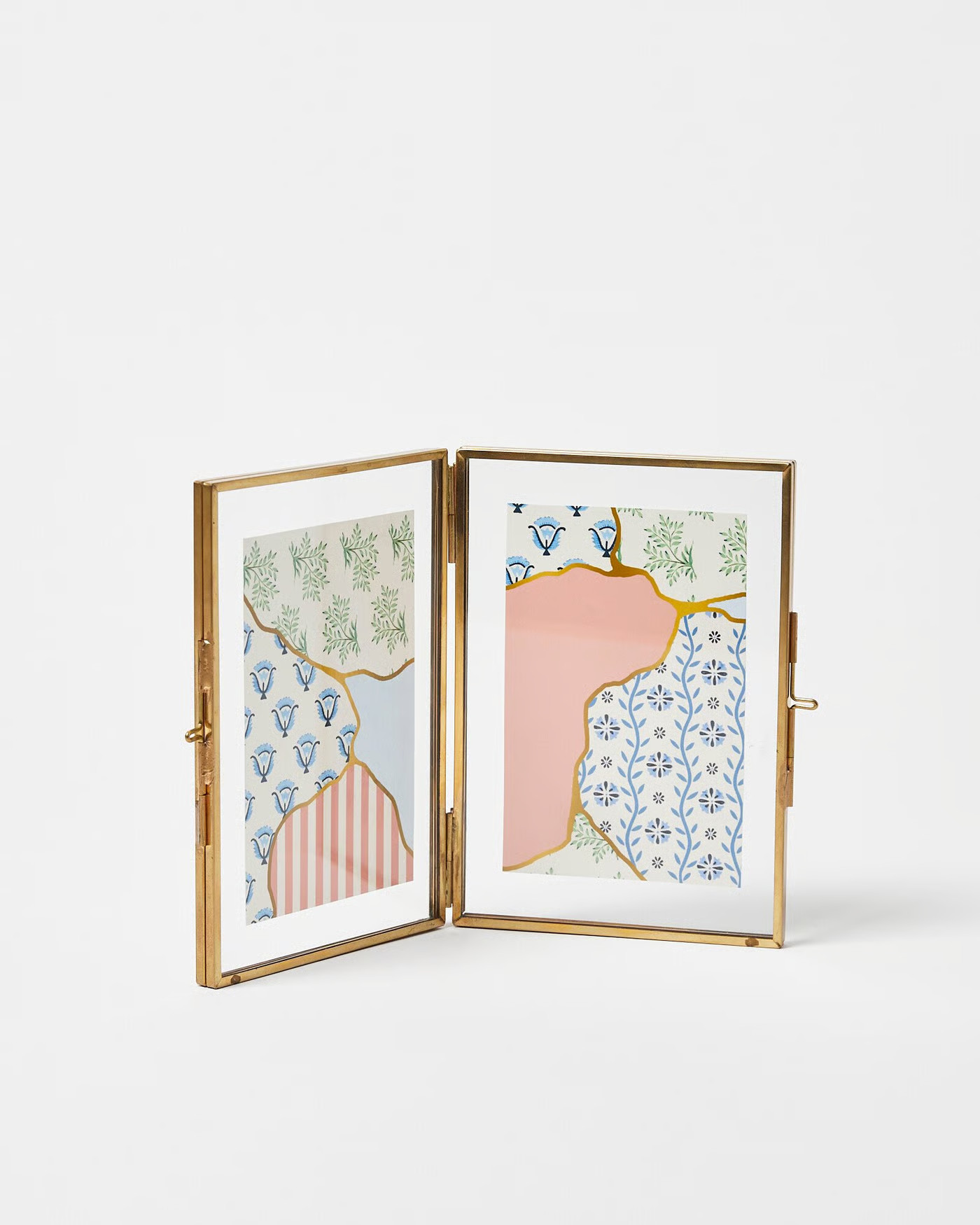 Gold & Glass Double Portrait Photo Frame 6x4" | Oliver Bonas | Oliver Bonas (Global)