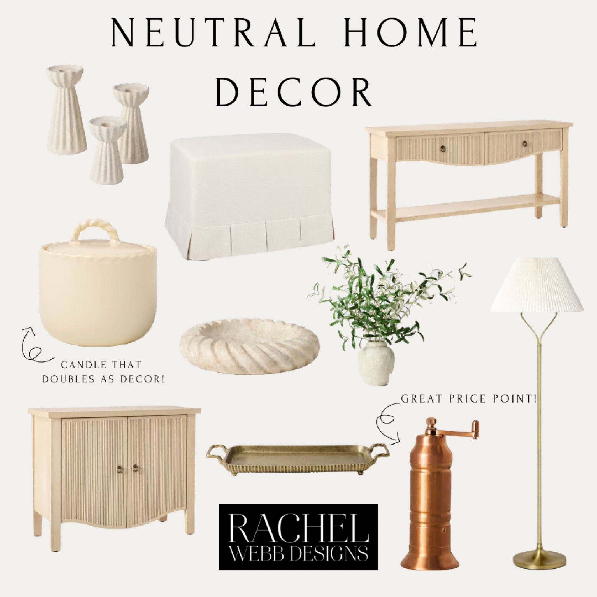 Loving these new neutral home decor pieces!  Easily switch up your winter decor or add these furniture pieces for a neutral aesthetic! 🤩 

#LTKFamily #LTKFindsUnder100 #LTKHome