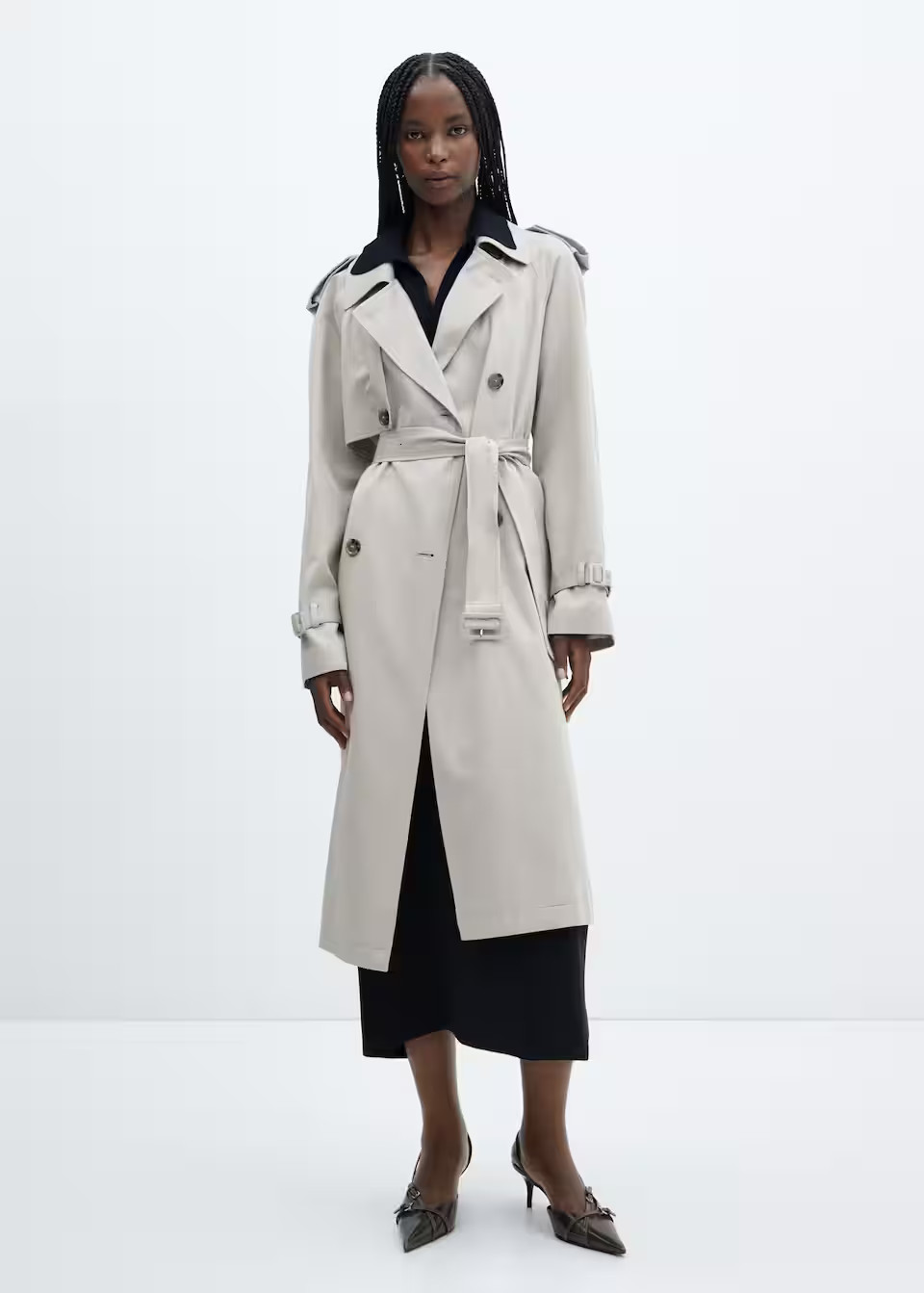 Belt flowy trench | MANGO (US)
