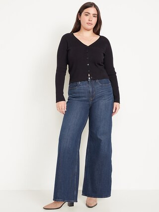 Extra High-Waisted Super Wide-Leg Jeans | Old Navy (US)
