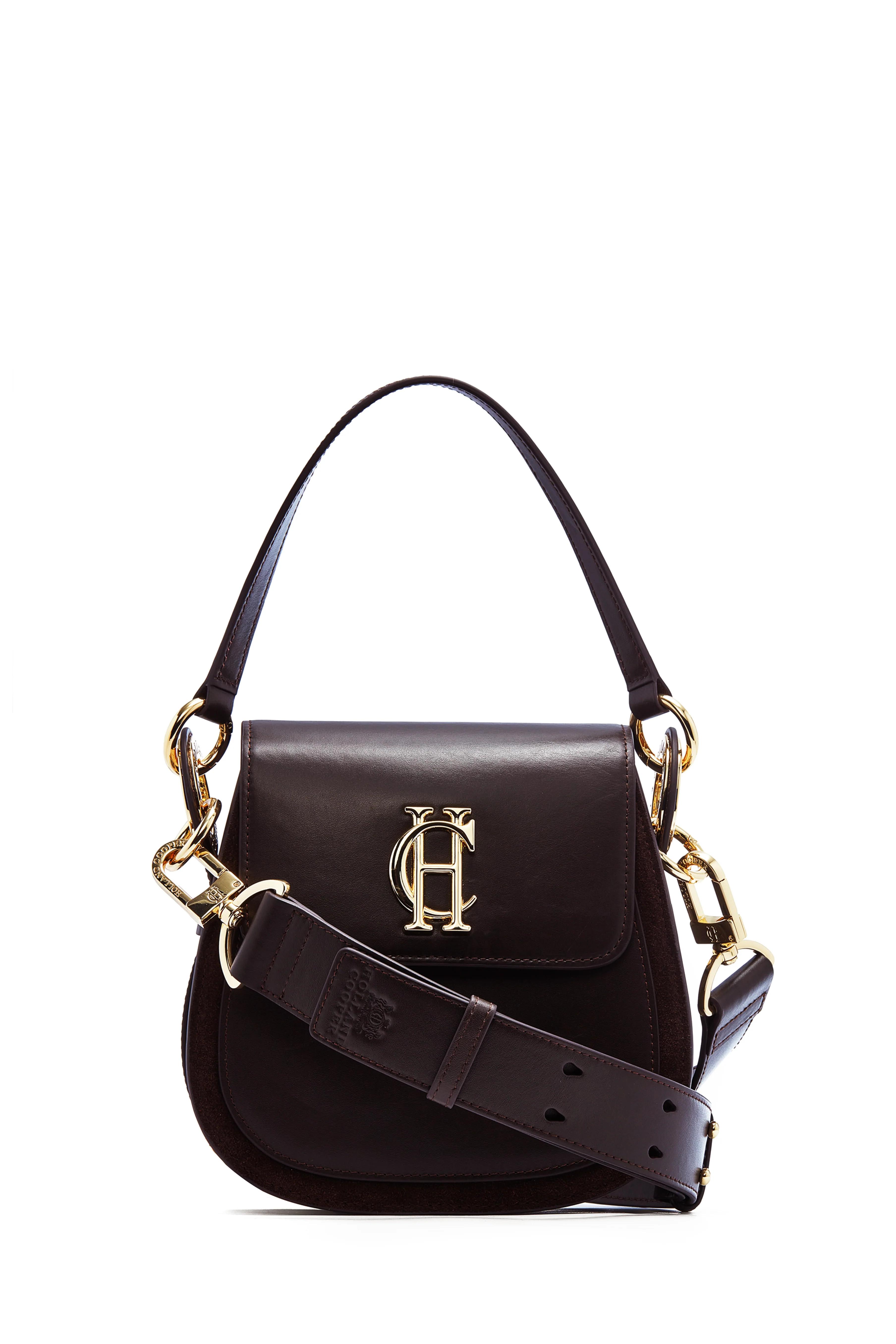 Chelsea Saddle Bag (Chocolate) | Holland Cooper