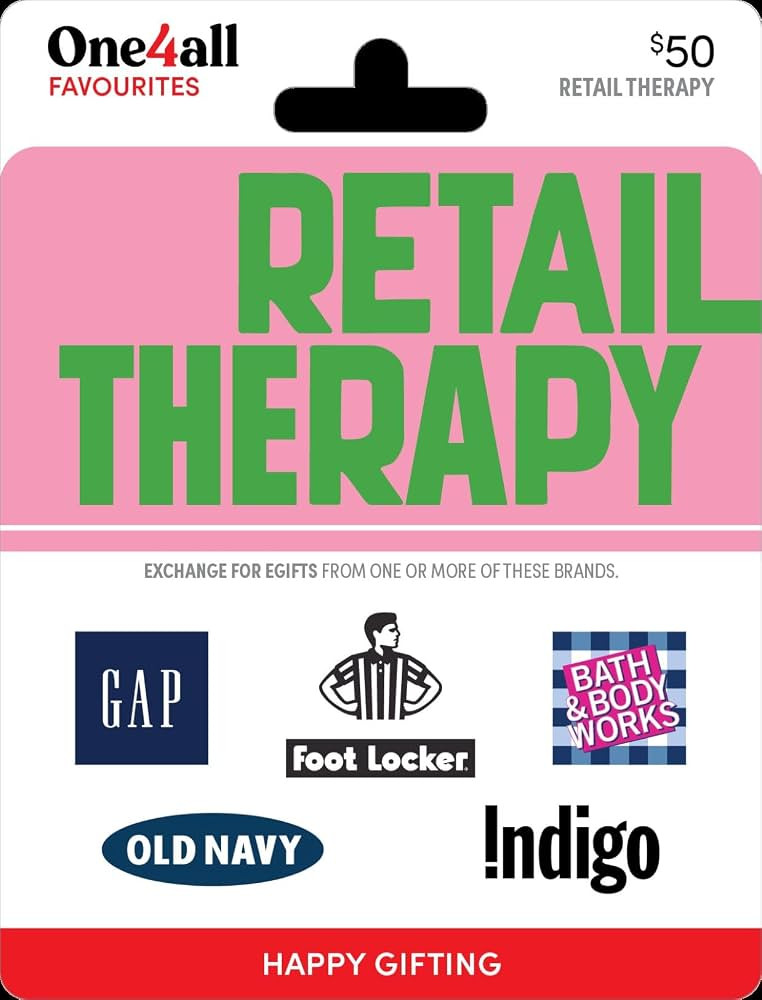 One4all Retail Therapy Physical Gift Card - $50 | Amazon (CA)