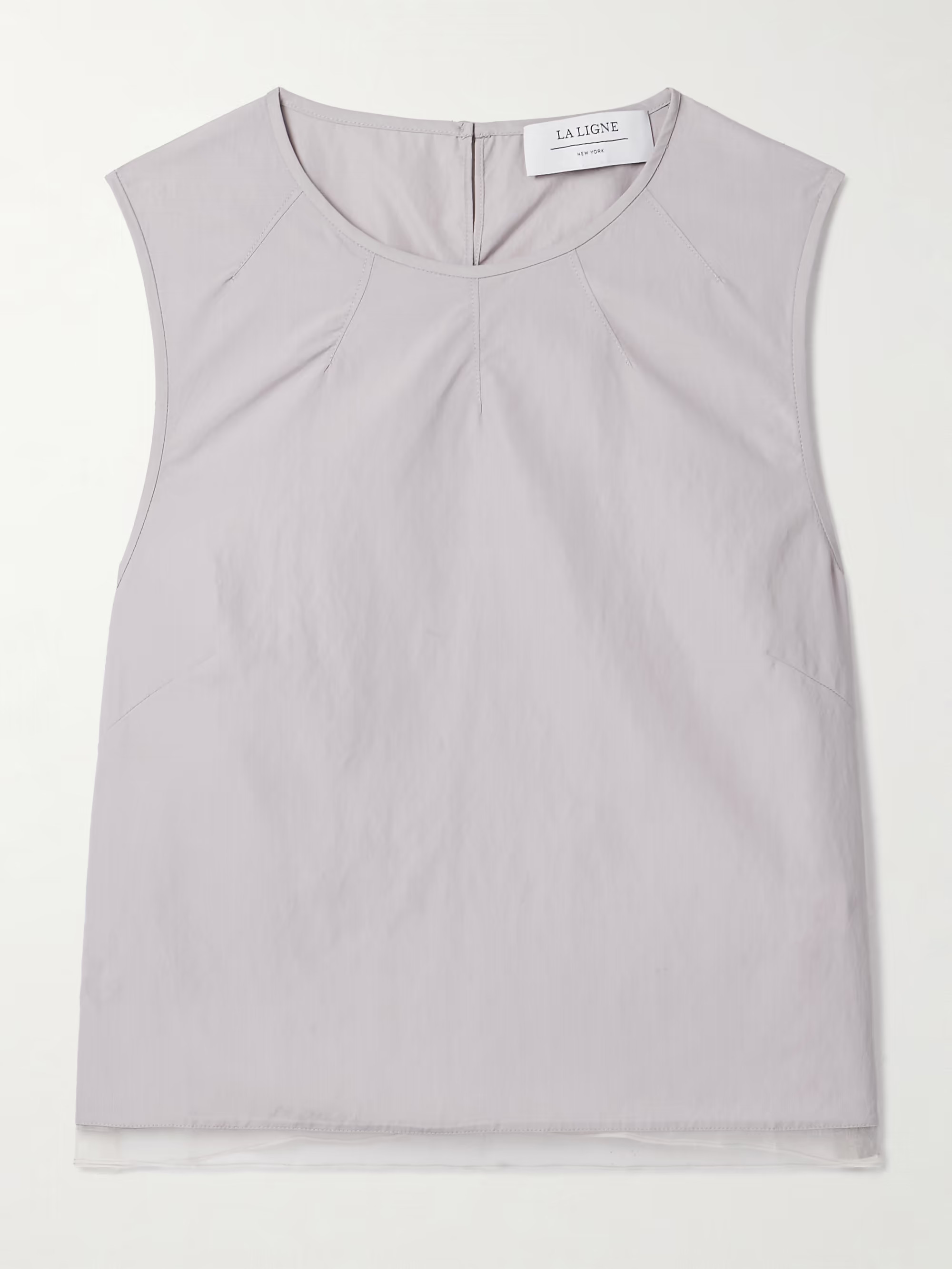 Silk organza-trimmed shell tank | NET-A-PORTER (US)