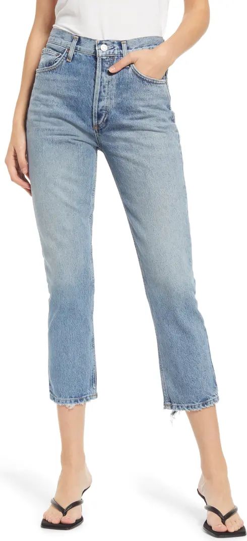 AGOLDE Riley High Waist Crop Jeans | Nordstrom | Nordstrom