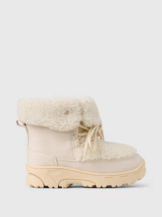 babyGap Cozy Lace-Up Boots | Gap (US)