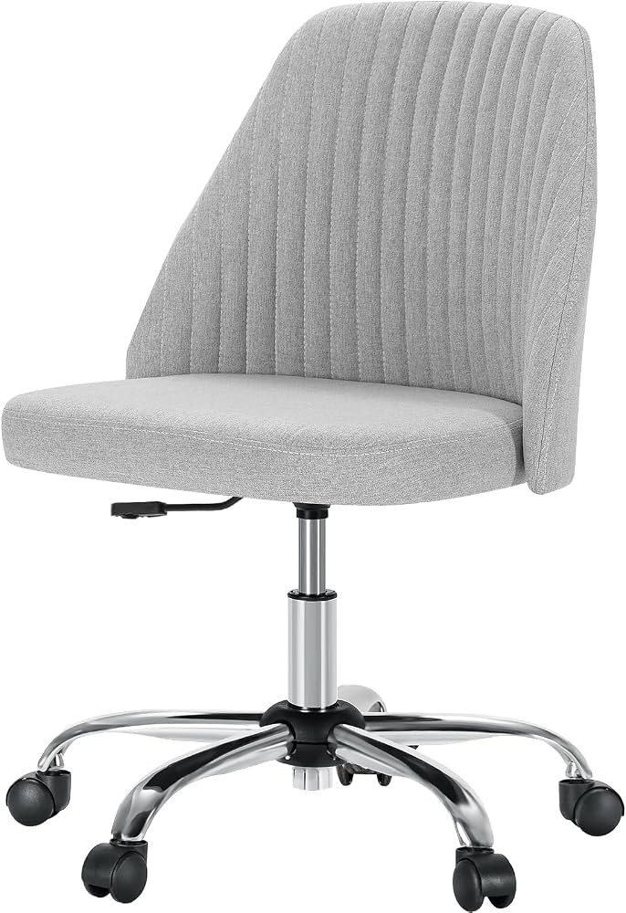 MCQ Office Desk Chair, Modern Cute Rolling Vanity Swivel Task Chairs with Wheels, Comfortable Bac... | Amazon (US)