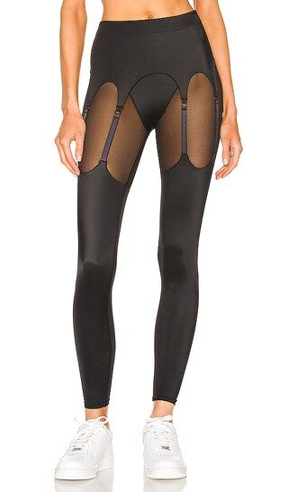 Garter Belt Legging in Black | Revolve Clothing (Global)