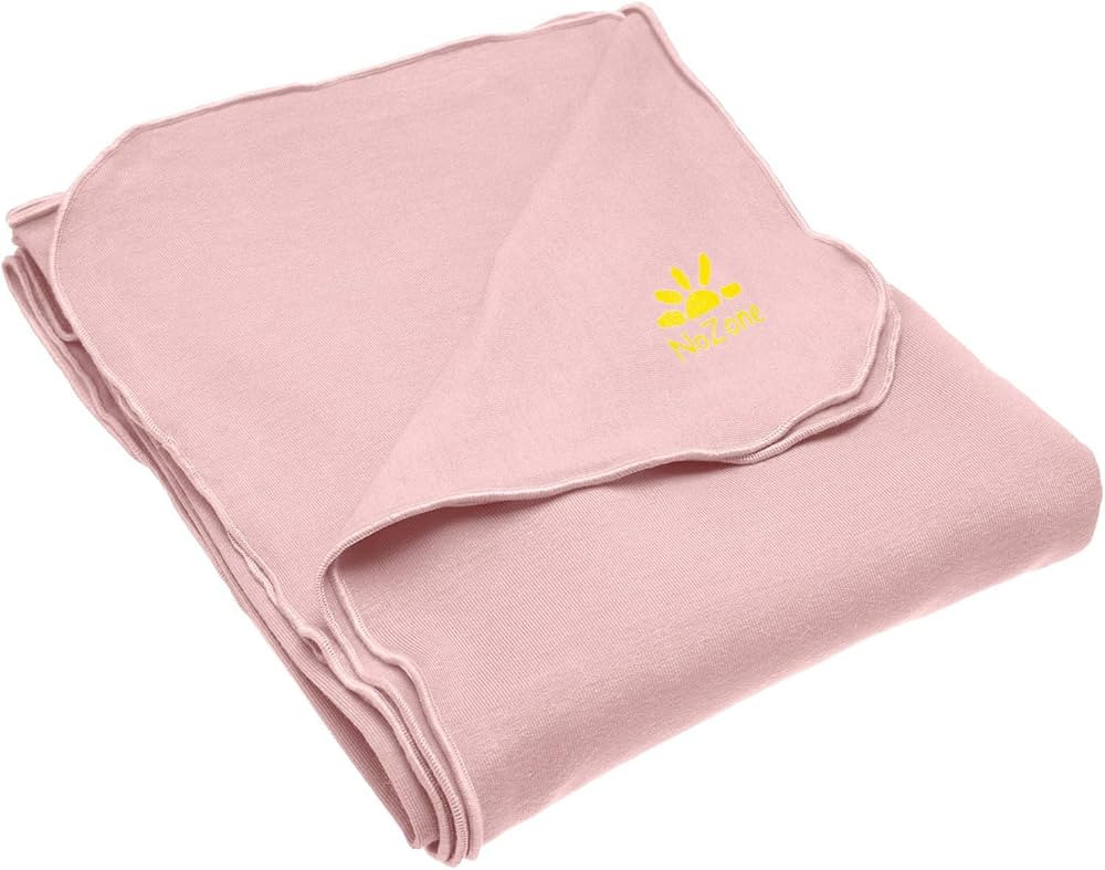 Nozone Baby Blanket, Sun Protective, Soft Rayon from Bamboo, UPF 50+ in Mellow Rose | Amazon (US)
