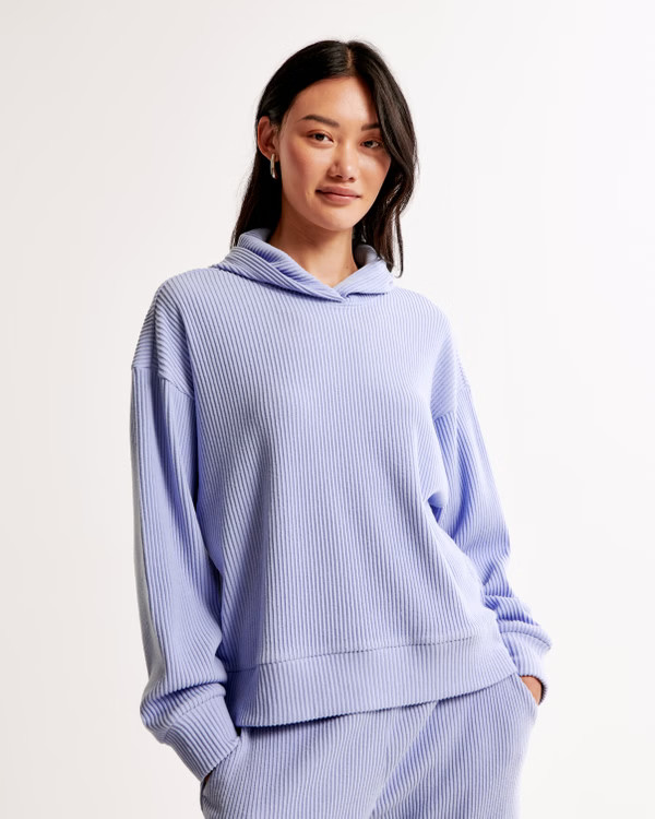 Lounge Cozy Rib Hoodie | Abercrombie & Fitch (US)