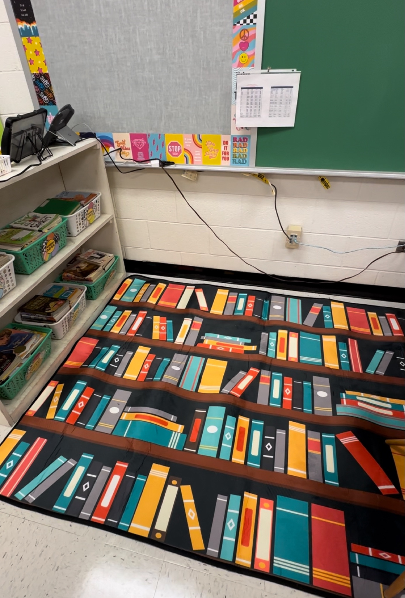 #classroom #classroomrug #rug #library #bookshelfrug