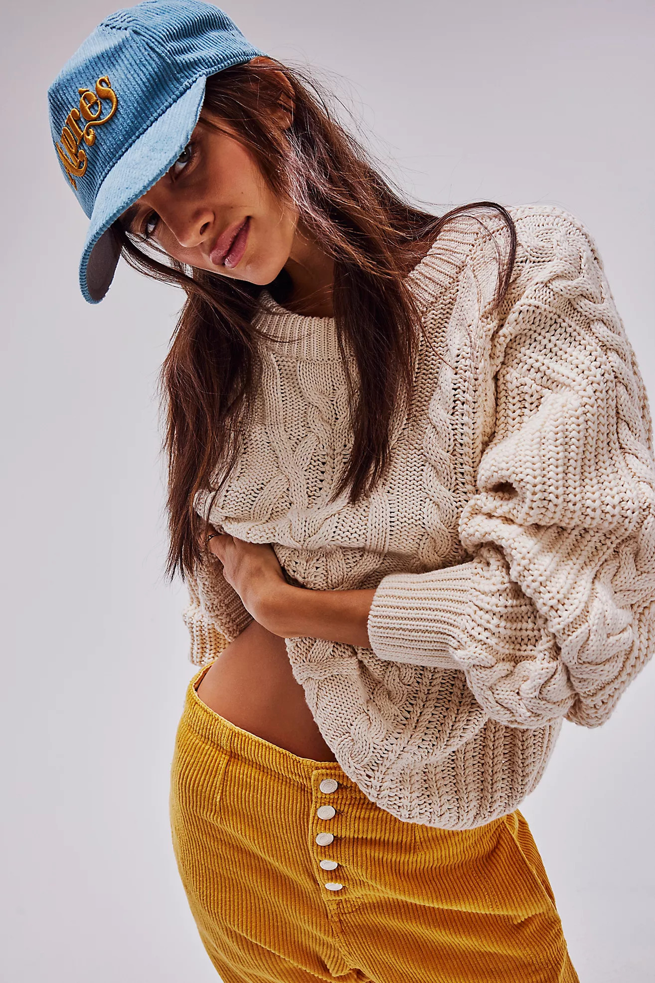 Frankie Cable Sweater | Free People (Global - UK&FR Excluded)