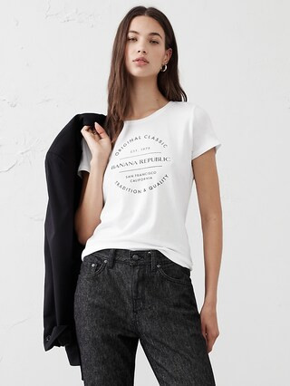 Timeless Logo T-Shirt | Banana Republic Factory