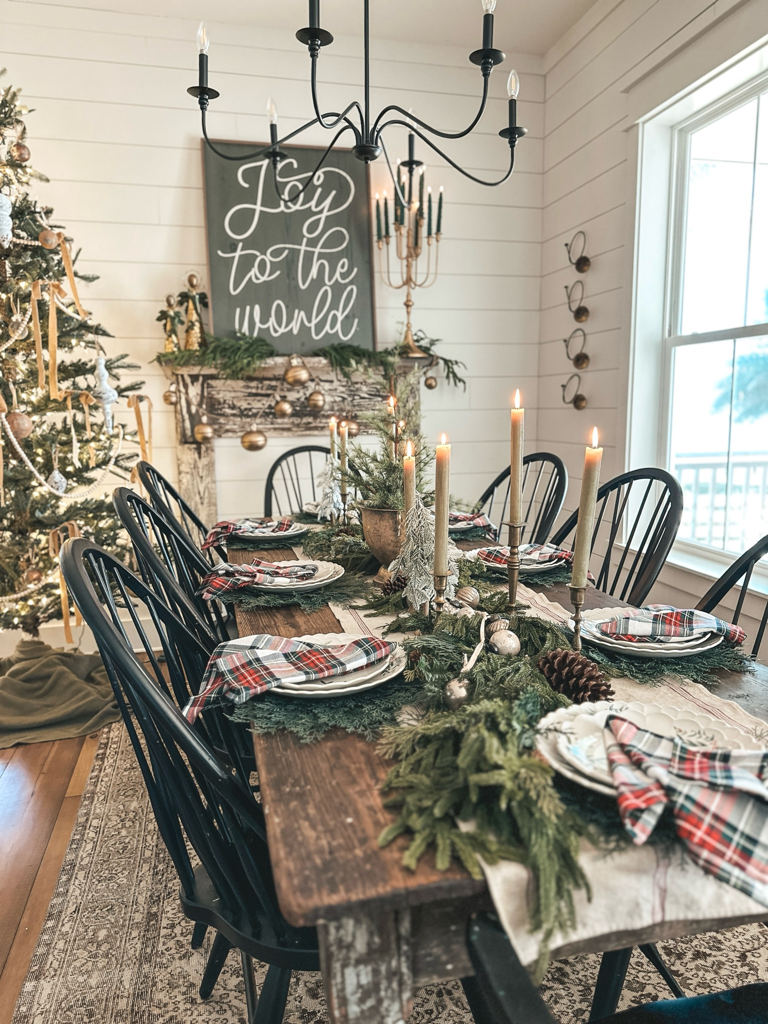 Vintage Farmhouse Christmas dining room

#LTKSeasonal #LTKhome