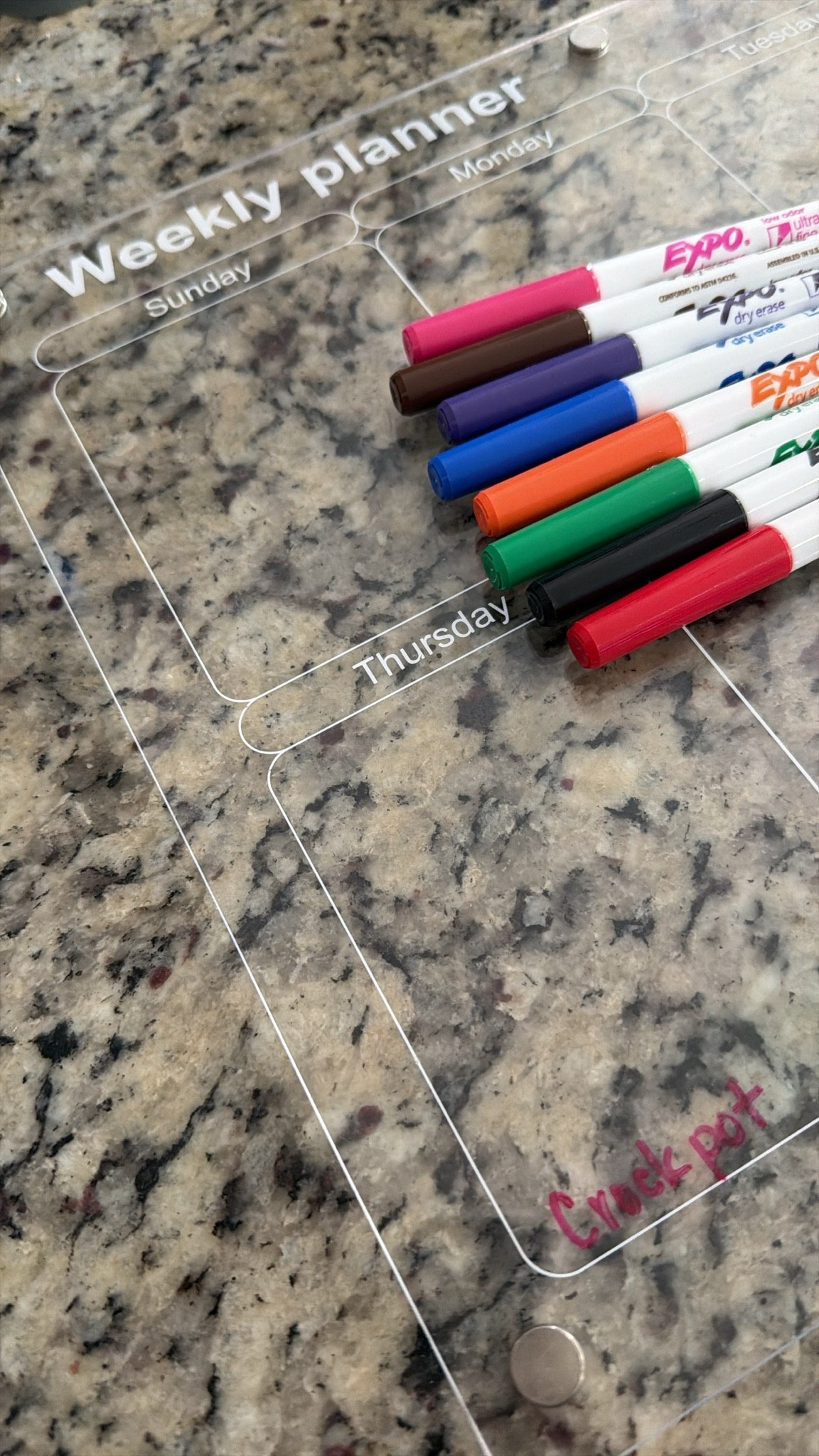 Make sure everyone in the house stays informed! Weekly Planner for fridge

#LTKmorningroutine #LTKmomlife #LTKHome