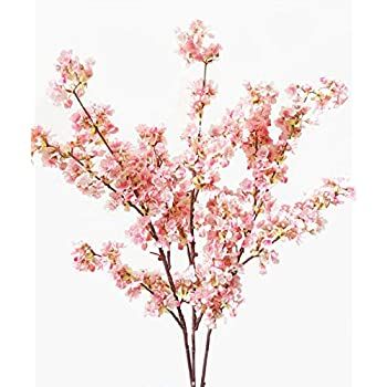 Ahvoler 39 Inch Artificial Cherry Blossom Branches Flowers Silk Peach Flowers Arrangements for Ho... | Amazon (US)