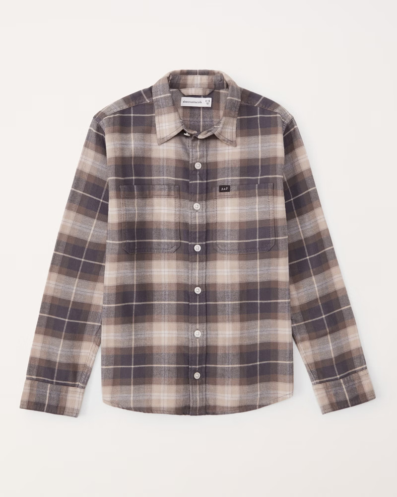flannel button-up shirt | Abercrombie & Fitch (US)