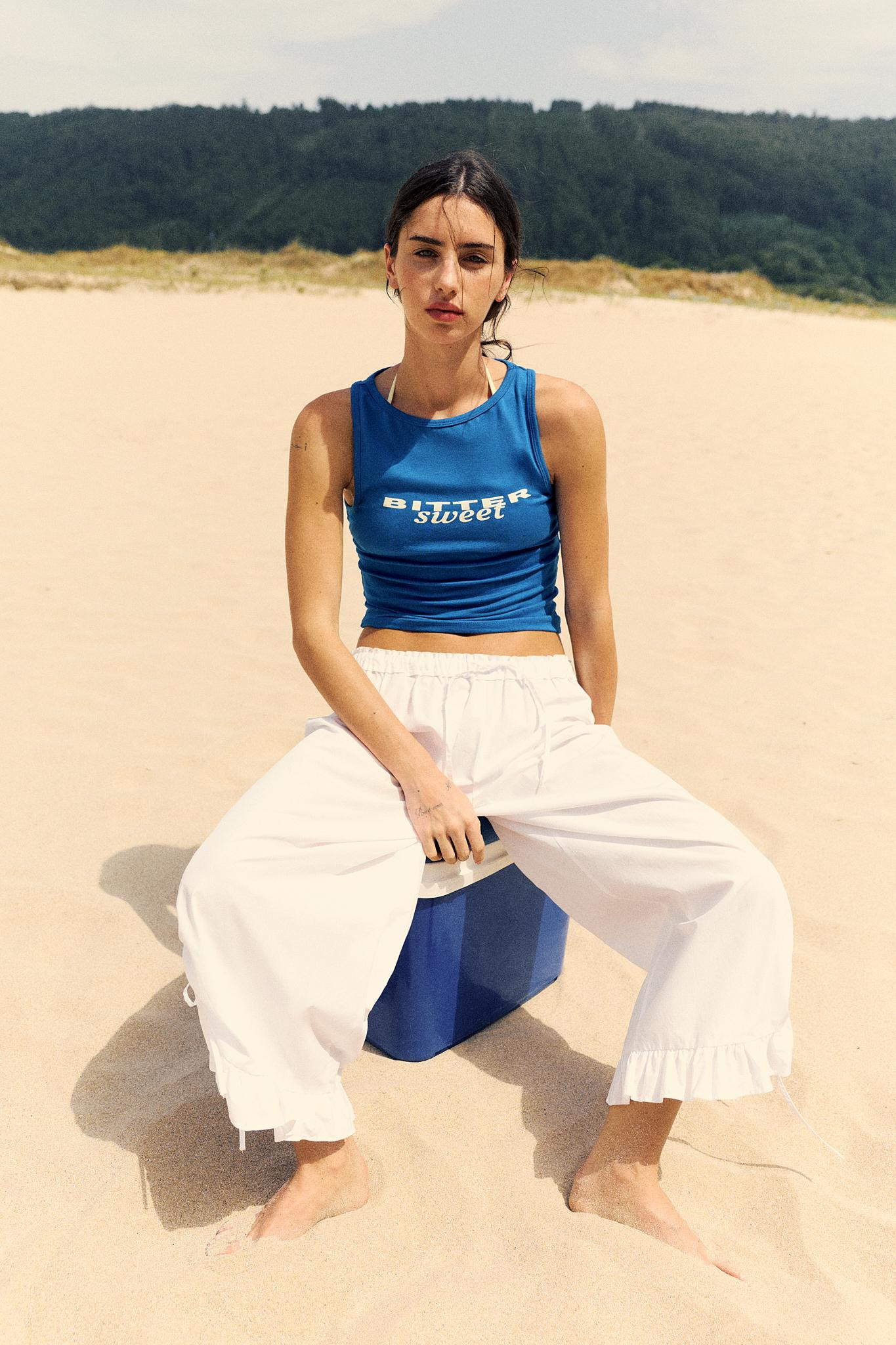 Text tank top | Pull&Bear United Kingdom | PULL and BEAR UK