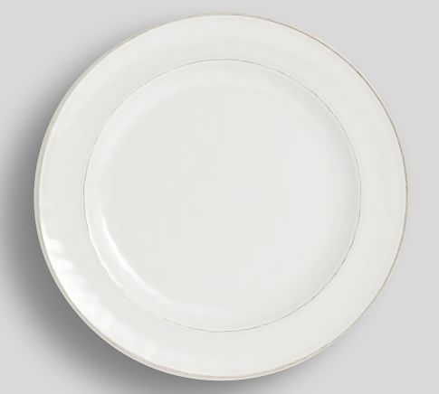 Cabana Melamine Dinner Plates, Set of 4 - Stone | Pottery Barn (US)