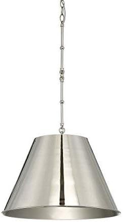 Savoy House 7-131-1-109 Alden 1-Light Pendant in Polished Nickel | Amazon (US)