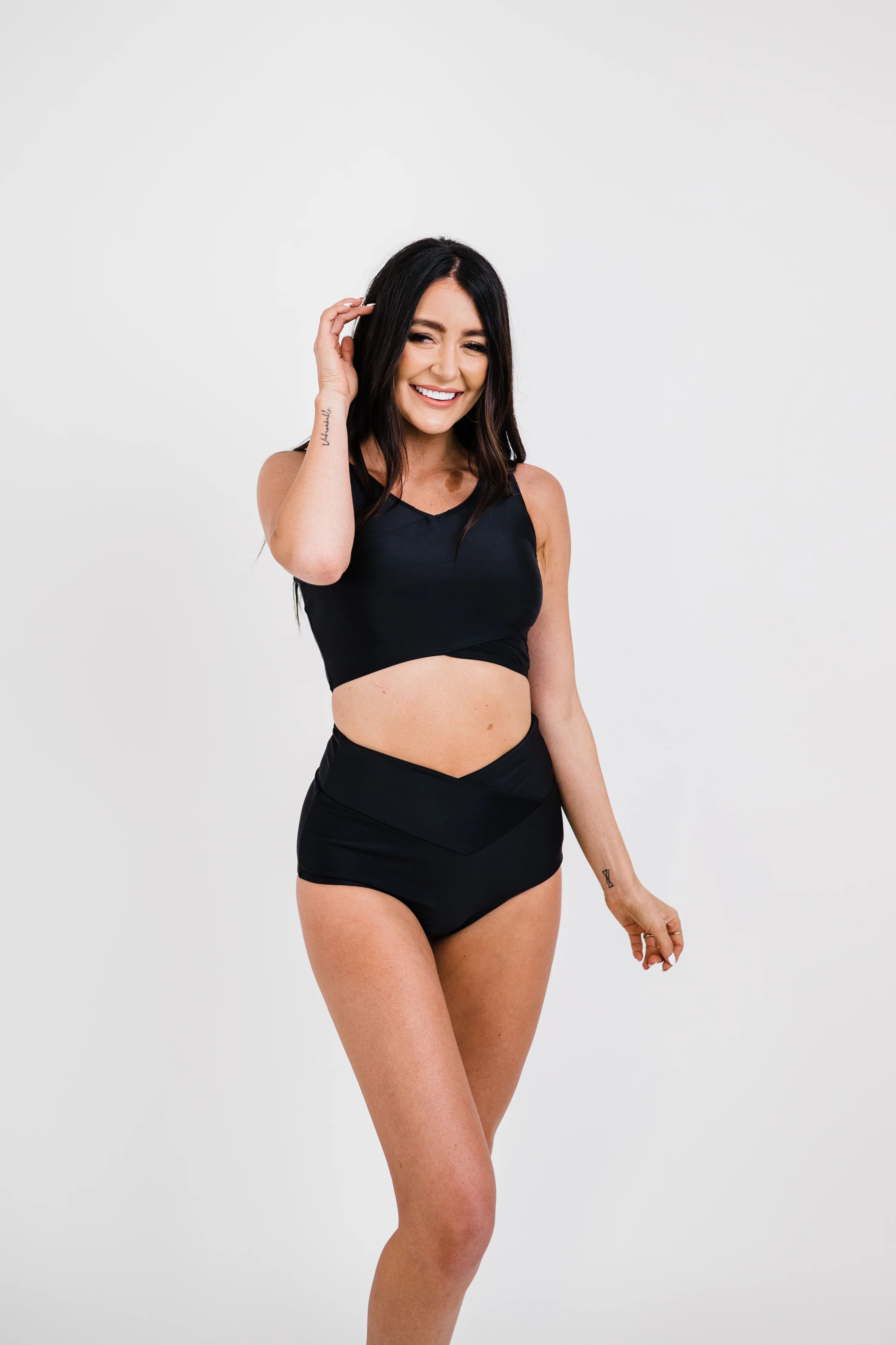 Vacationer Bottom | Black | Coral Reef Swim