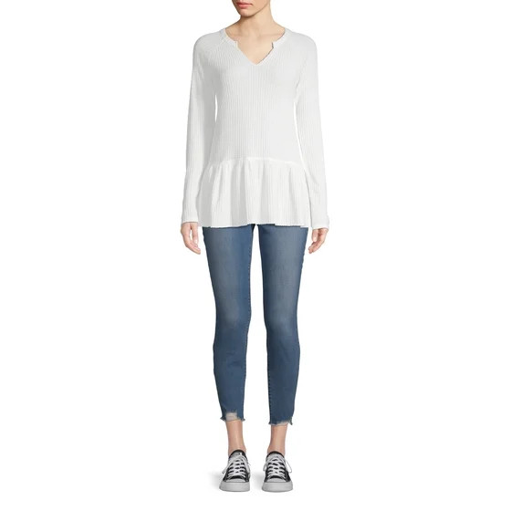 Women's Thermal Peplum | Walmart (US)