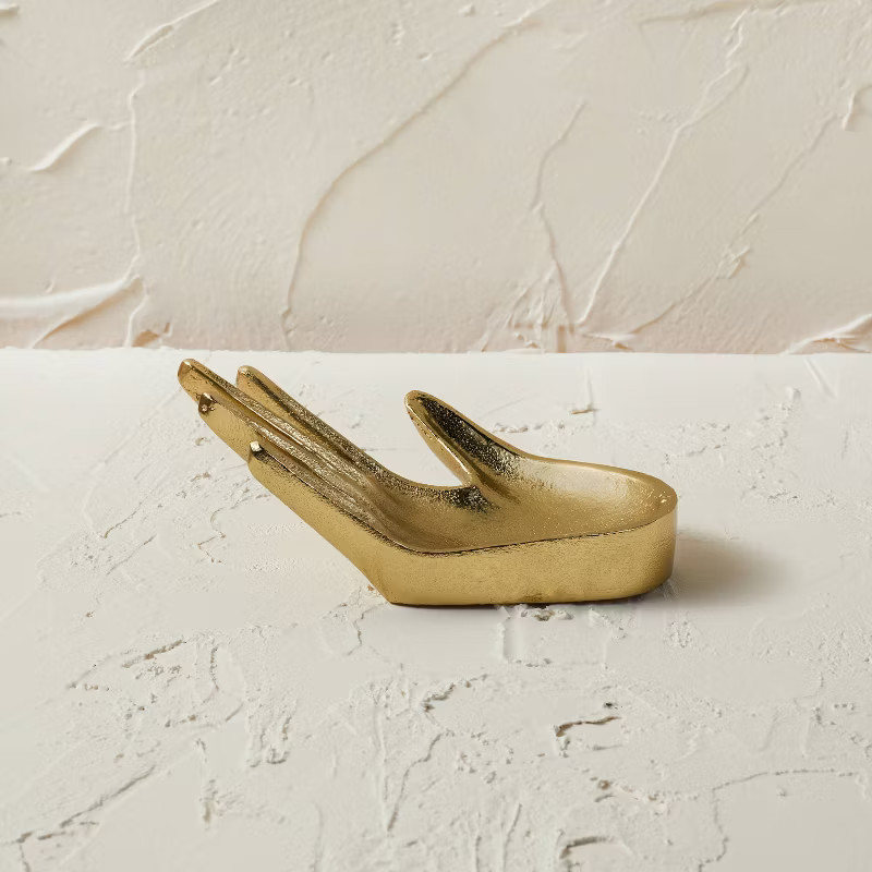 2.4" x 5.6" Hand Figurine Decorative Gold - Opalhouse™ designed with Jungalow™... | Target