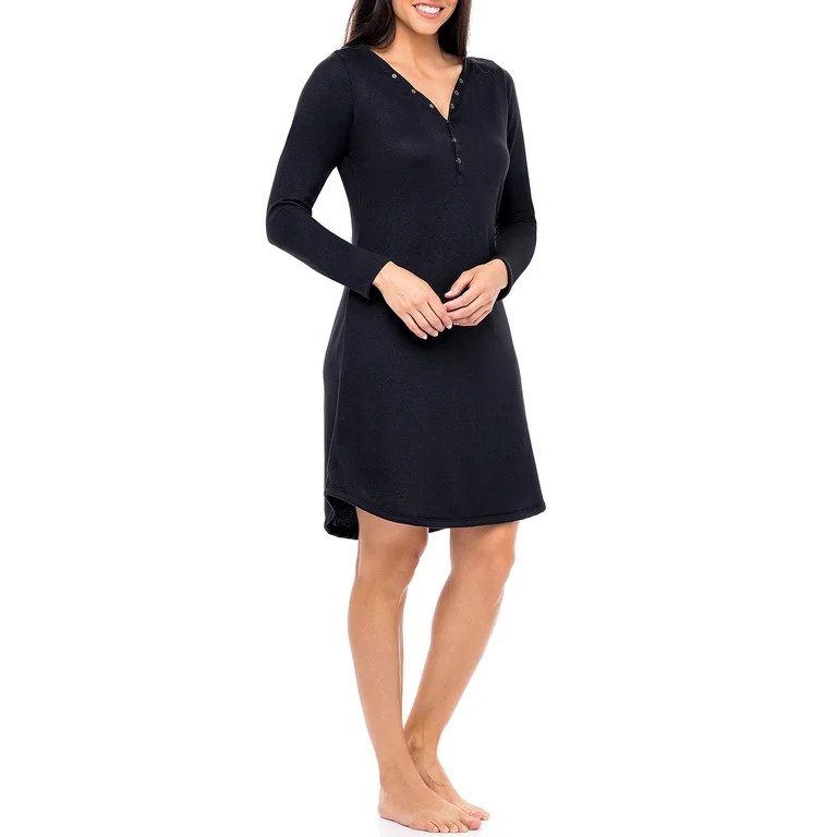 Secret Treasures Women's Maternity Henley Nursing Chemise - Walmart.com | Walmart (US)