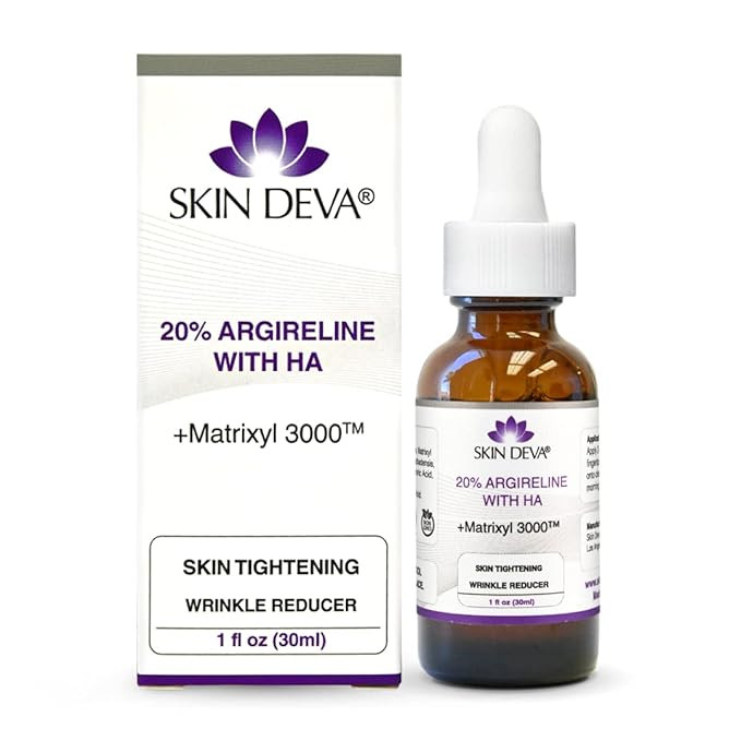 SKIN DEVA 20% Argireline Serum with Matrixyl 3000 Pure Hyaluronic Acid Serum For Face Deep Wrinkl... | Amazon (US)
