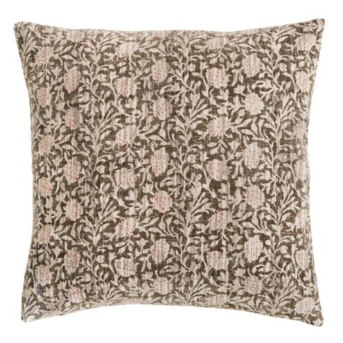 Anouk Block Print Cotton Throw Pillow Cover | Ballard Designs, Inc.