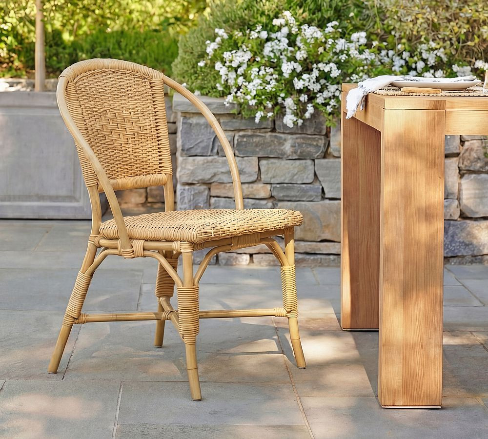 Westport Wicker Outdoor Dining Outdoor Bistro Chair | Pottery Barn (US)