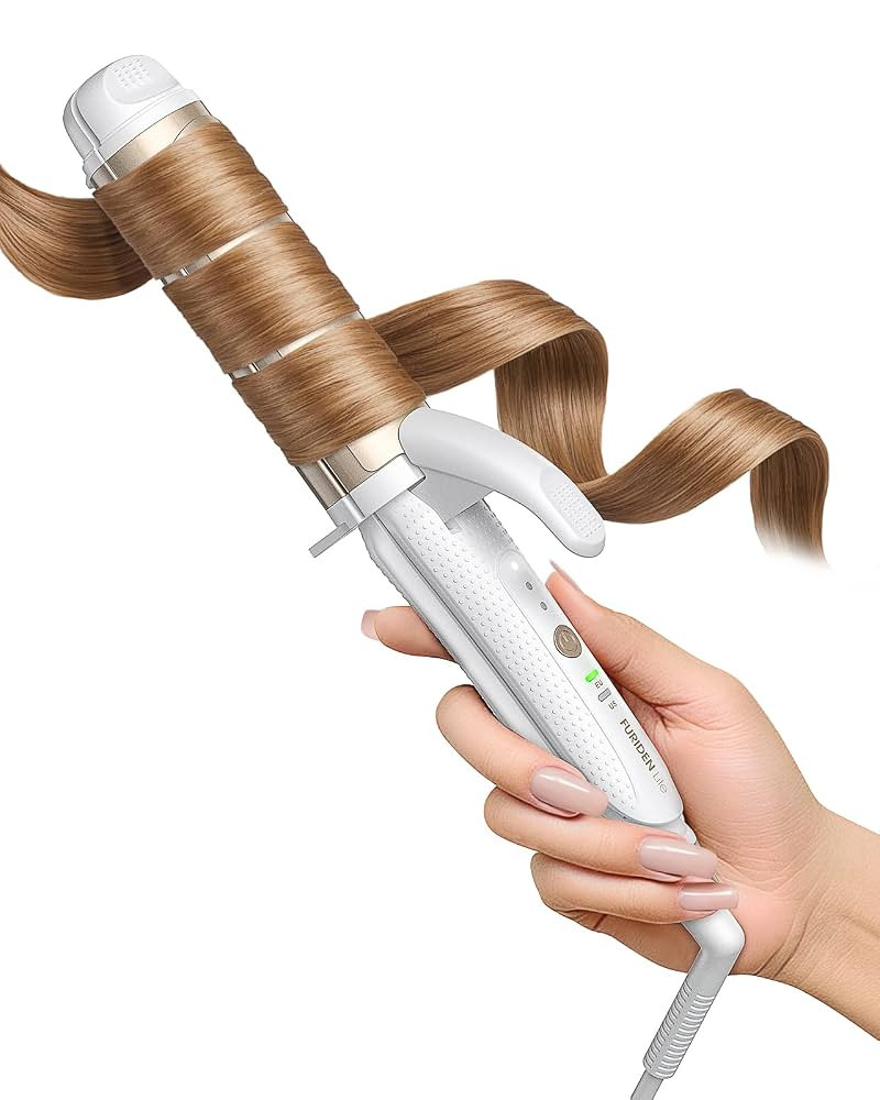 Dual-Voltage Curling Iron: 110V-240V 1 1/2 Inch Ceramic Wide Barrel 2-in-1 Curling Iron for Women... | Amazon (US)
