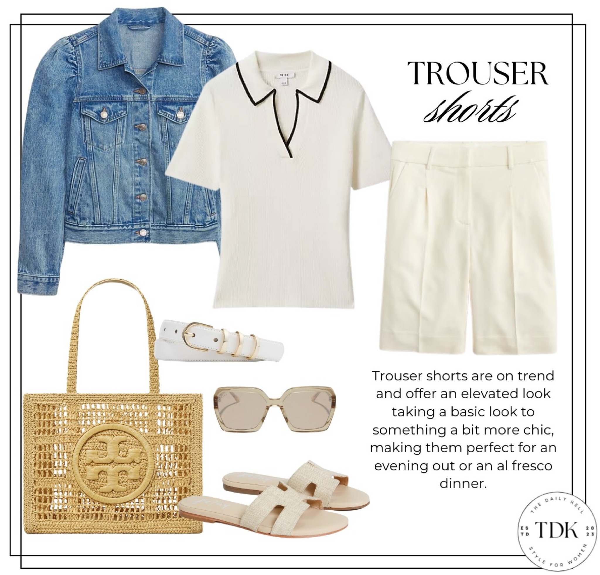 Trouser shorts, also known as tailored shorts, are a versatile and stylish option for warm-weather wear.

They combine the look of trousers with the casual comfort of shorts, making them suitable for various occasions.


#LTKSeasonal #LTKOver40 #LTKStyleTip