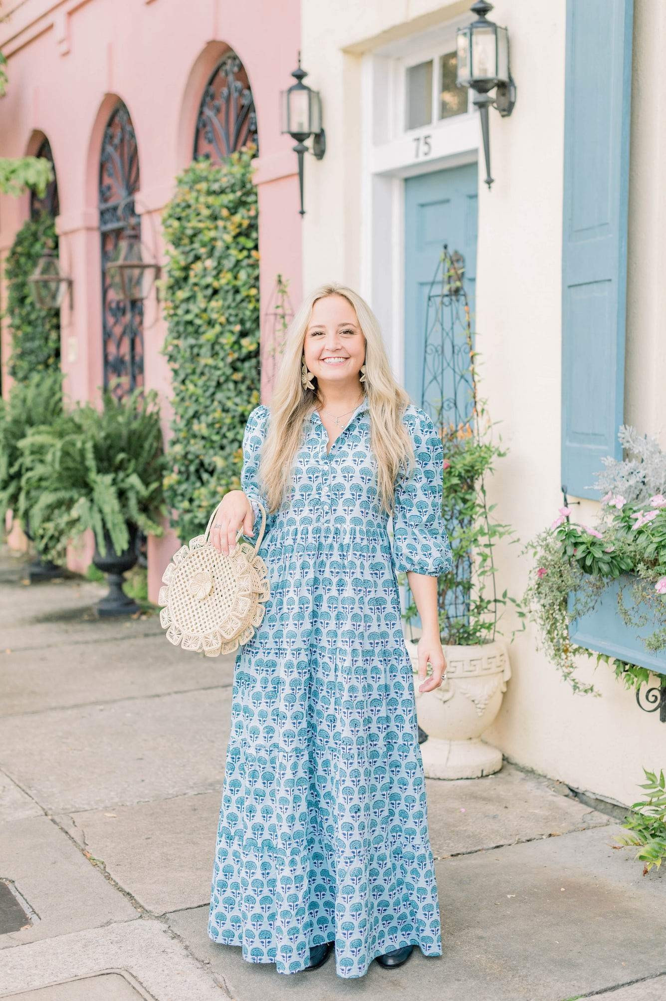 Ol' Southern Shirt Dress| Petit Bleu Foncé | Victoria Dunn 