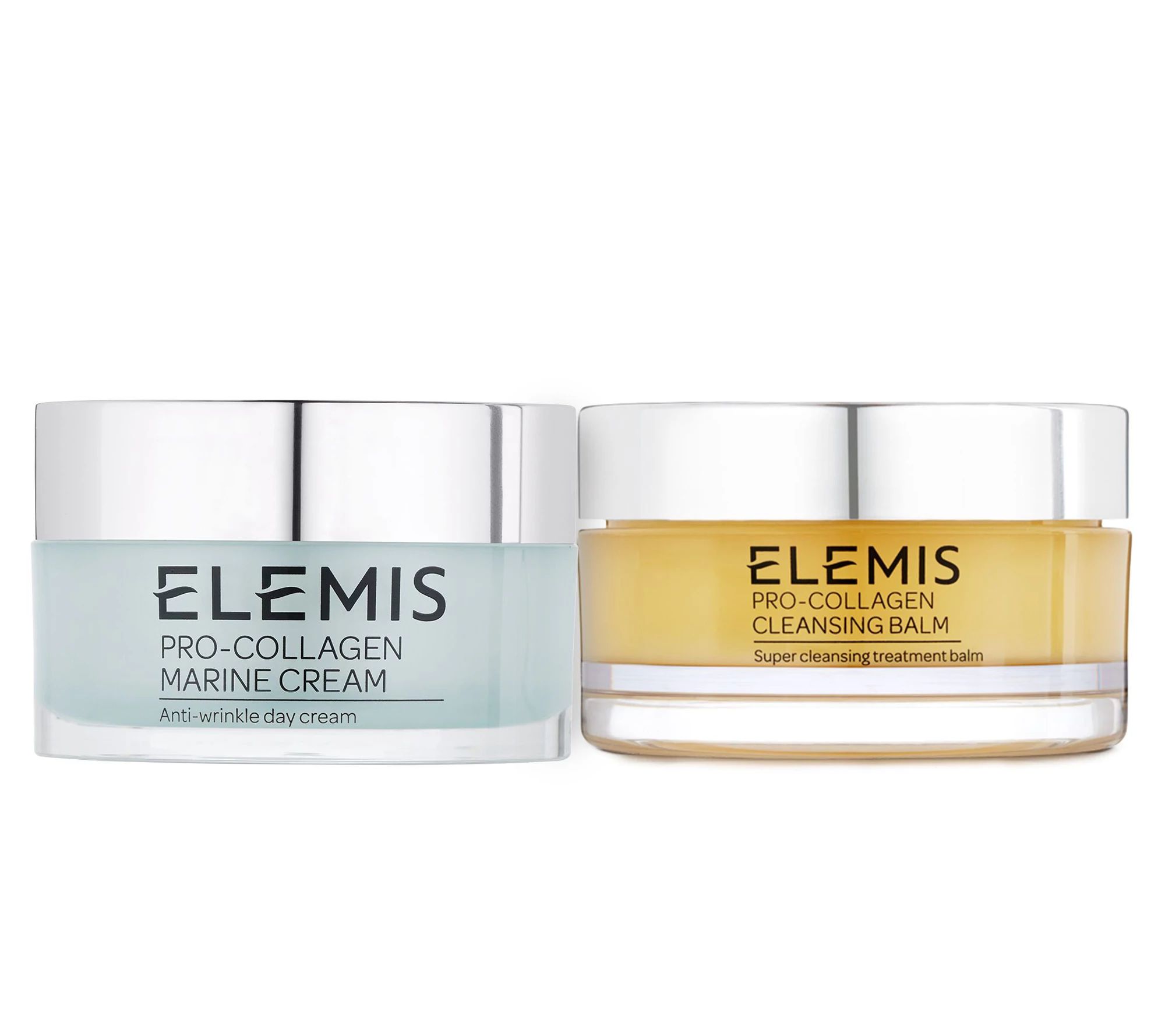 ELEMIS Pro-Collagen Marine Cream & Cleansing Balm 2-Piece Set - QVC.com | QVC