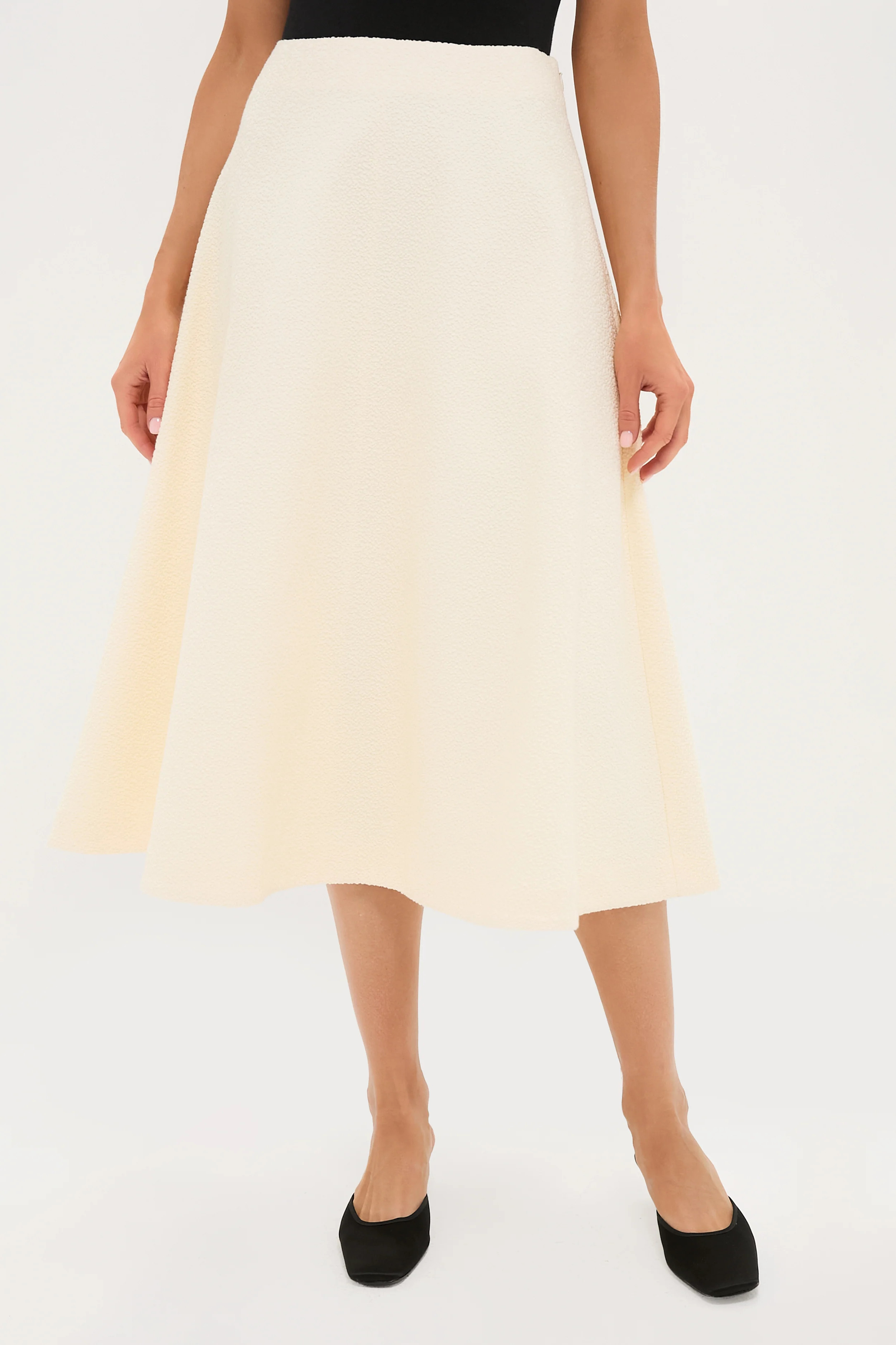 Cream Boucle Nicolette Skirt | Tuckernuck (US)