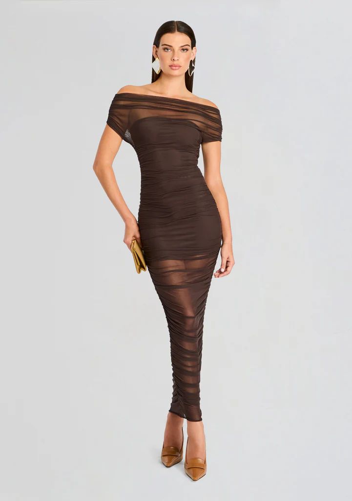 Noel Mesh Midi Dress | Retrofete