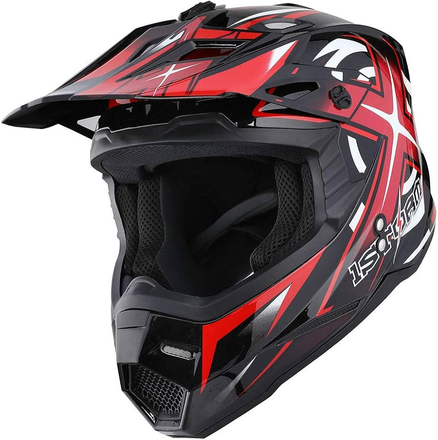1Storm Adult Motocross Helmet BMX MX ATV Dirt Bike Four Wheeler Quad Motorcycle Full Face Helmet ... | Amazon (US)