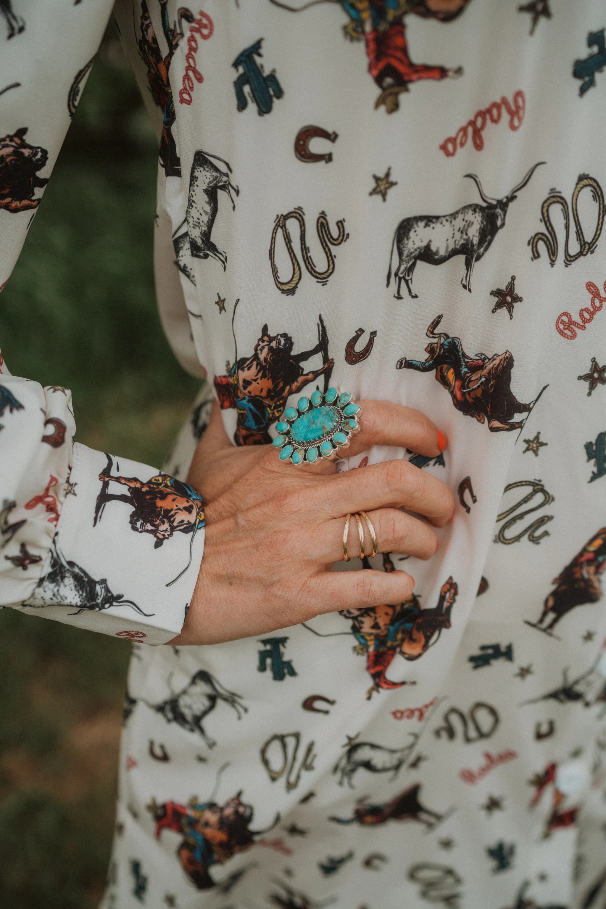 Memphis Ring | Turquoise | Goldie Lew Jewelry